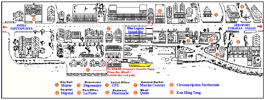downtown uturoa map